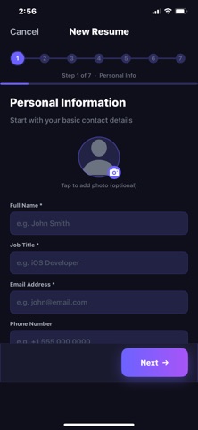 Resume Builder Studio Screenshot 2 of 3