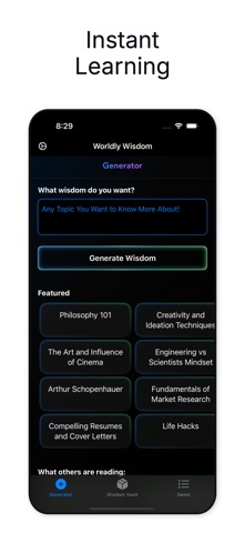 Learning App: Worldly Wisdom Screenshot 1 of 10