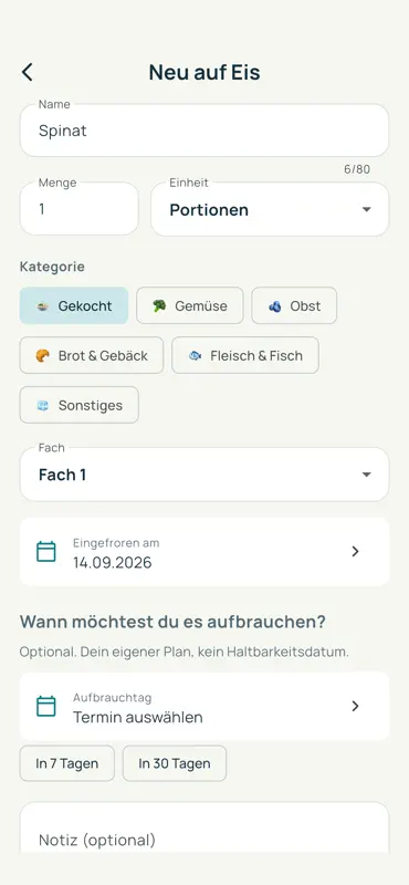 Frostfach – Gefriervorrat screenshot 2 of 3