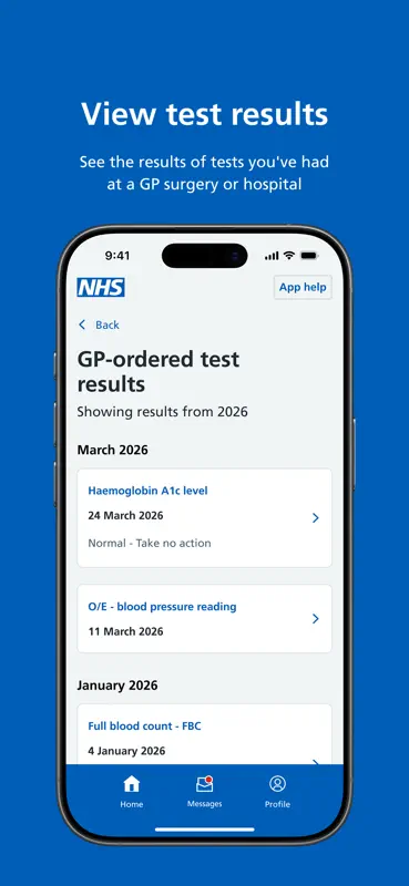 NHS App screenshot 7 of 7