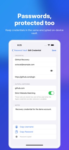 Authenticator: 2FA & Vault screenshot