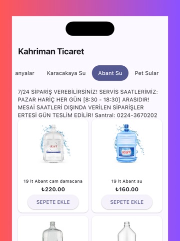 Kahriman Ticaret iPad screenshot