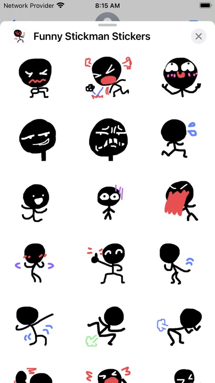 Funny Stickman Stickers