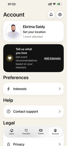Ticketo App screenshot