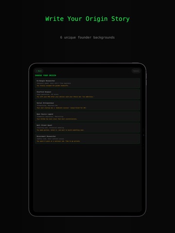 AI Startup CEO iPad screenshot
