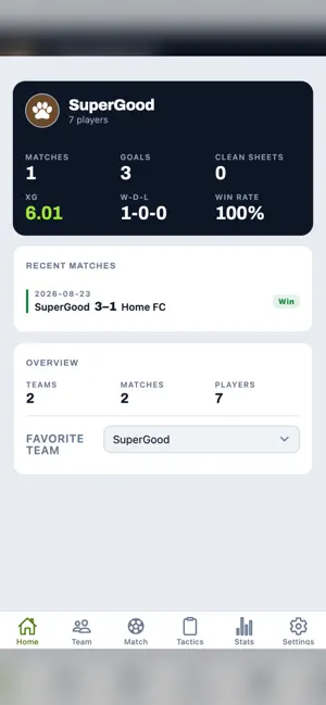Football Log screenshot 1
