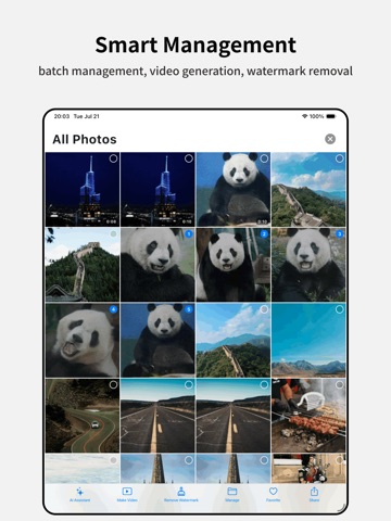 Glimmer: AI Photo Video Maker iPad screenshot