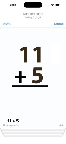 Deck of Addition Cards screenshot 1