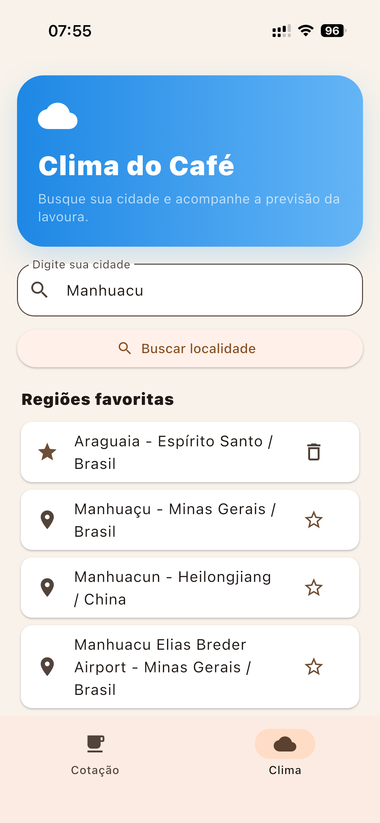 Cotação Café do Brasil screenshot 4