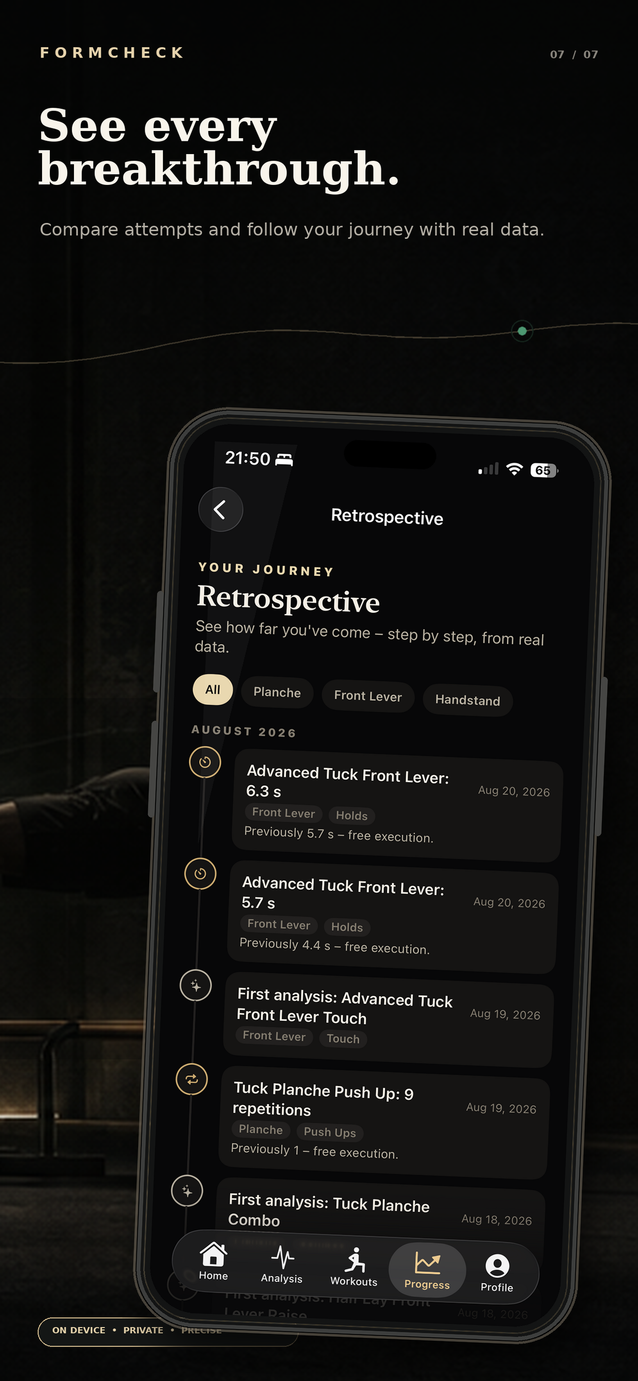 FormCheck: Calisthenics Coach screenshot 7