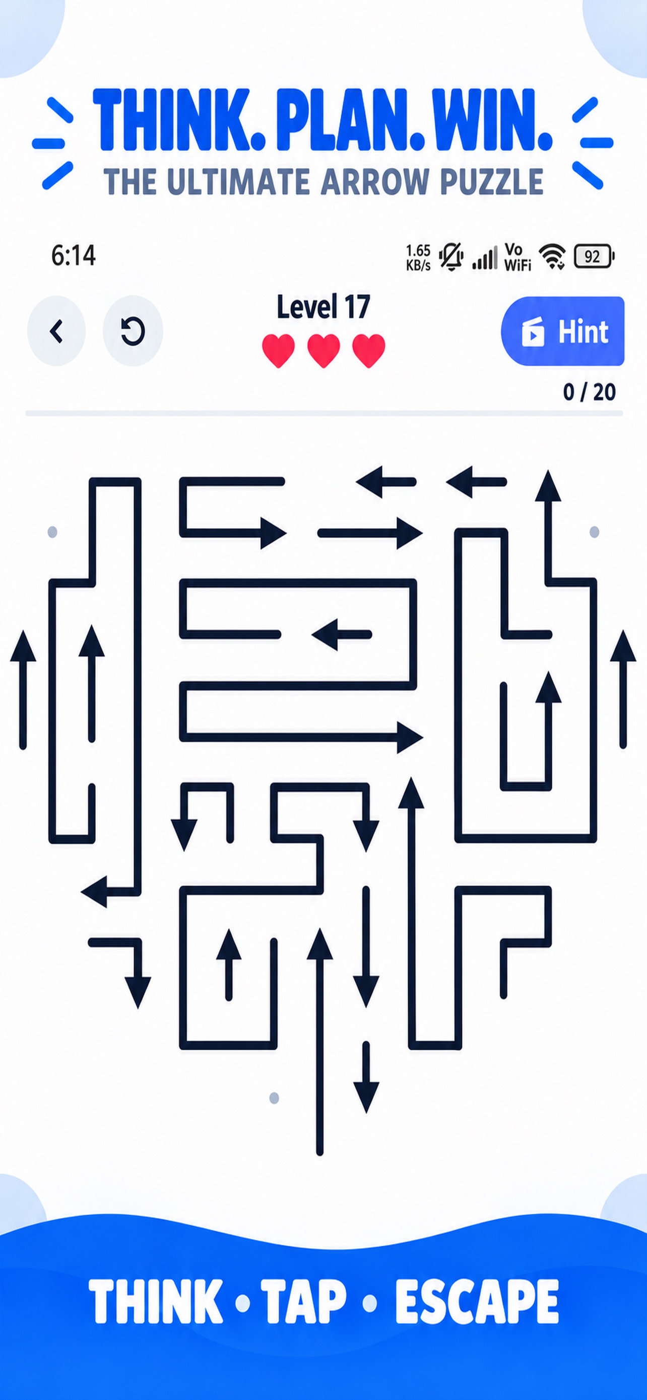 Screenshot 2 of Arrows – No Collision Puzzle
