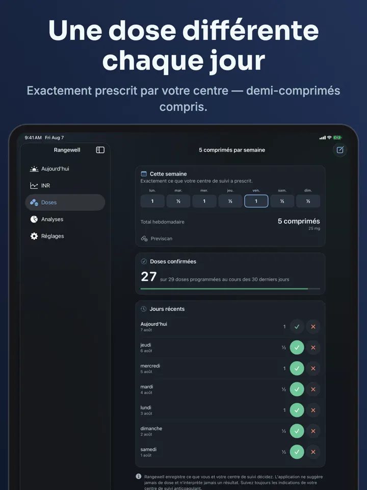 Rangewell sur iPad : capture d’écran 4 sur 7