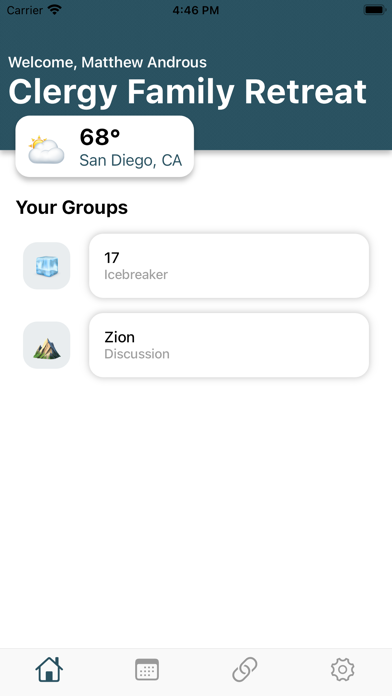Clergy Family Retreat Screenshot