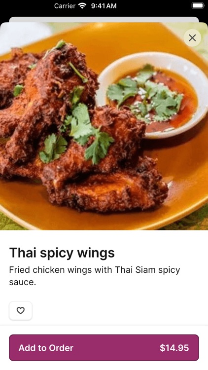 Thai Siam Restaurant To Go