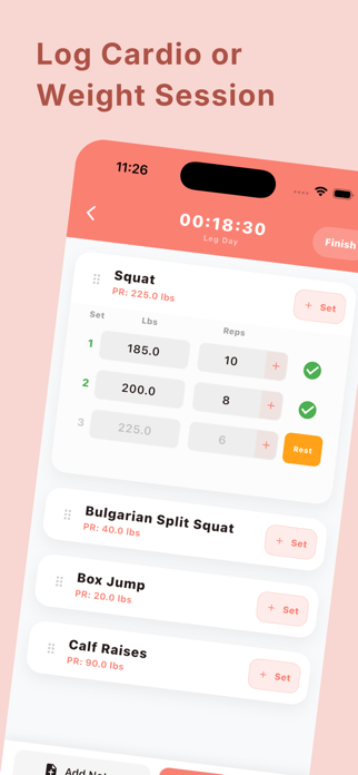 GainNotes: build your strength Screenshot 2 of 4