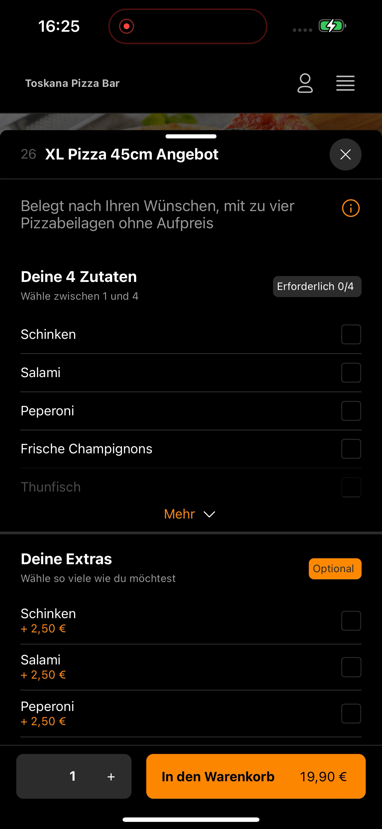 Toskana Pizza Bar screenshot 4