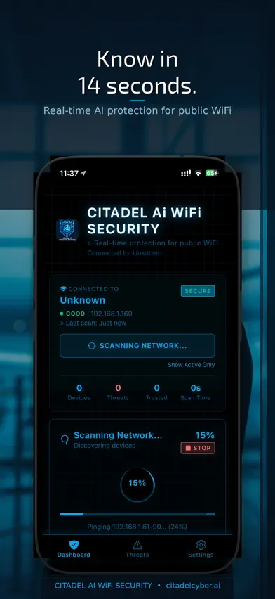 Citadel Ai Wifi Security screenshot 1