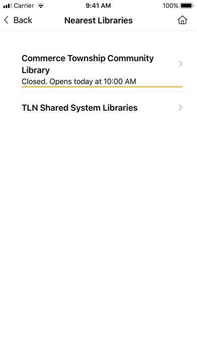 Commerce Twp Community Library Screenshot