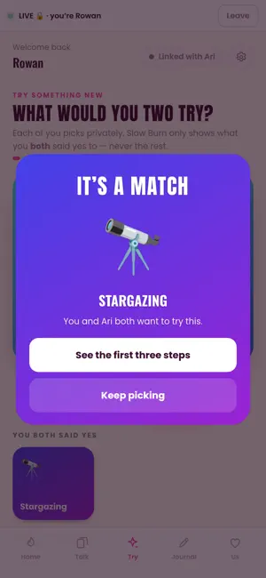 Slow Burn: Couples Connection screenshot 3