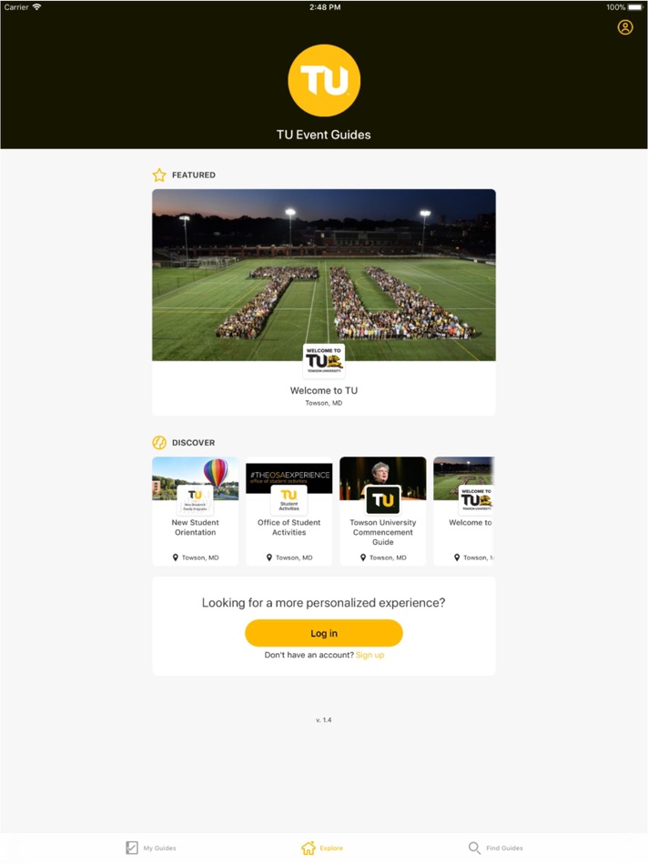 #2. TU Event Guides (iOS) Podle: Towson University
