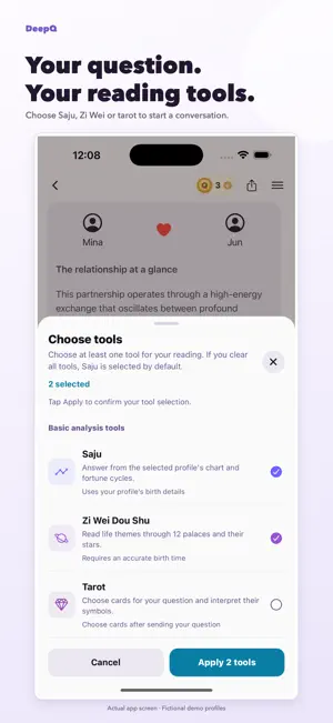 DeepQ: Saju & Zi Wei Astrology screenshot 1