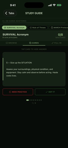 US Army Survival Manual iPhone screenshot