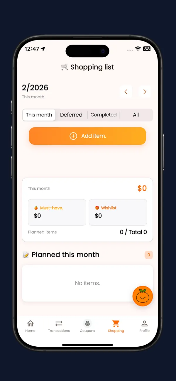 Tangerine Budget screenshot 5