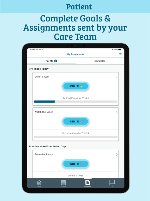 InStride Health iPad screenshot 3 - Health & Fitness app