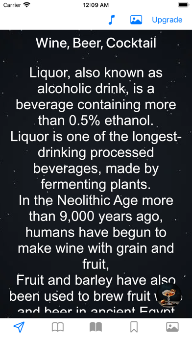 Wine, Beer, Cocktail Info Screenshot
