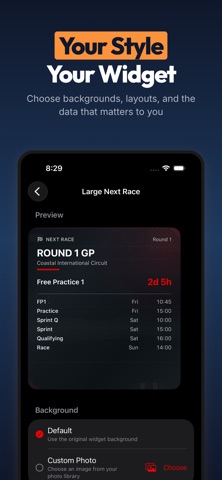 Moto Race Widget Screenshot 1 of 3