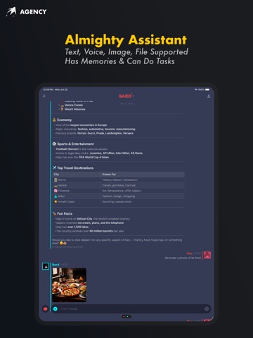 Bard Agency iPad screenshot
