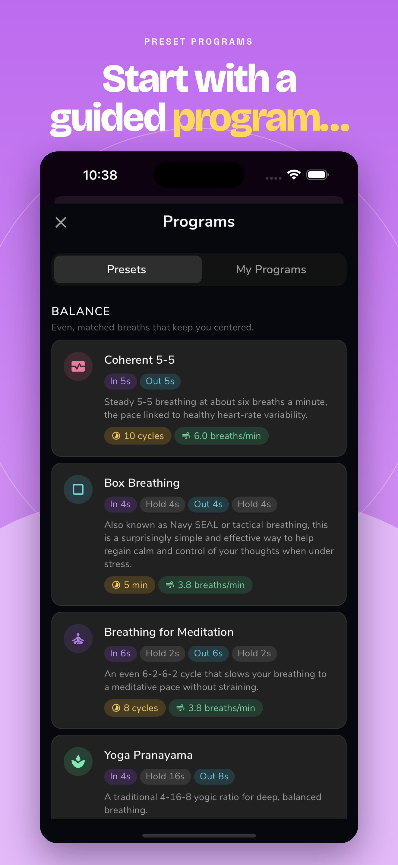 Awesome Breathing: Pacer Timer screenshot 4