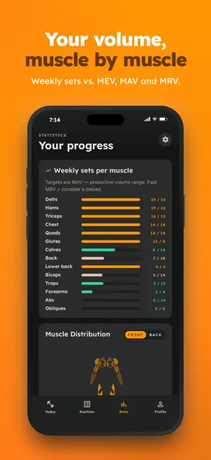 Arnie: Gym Workout Log & RPE screenshot 3