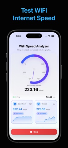 Wifi Speed Test - Turbo iPhone screenshot