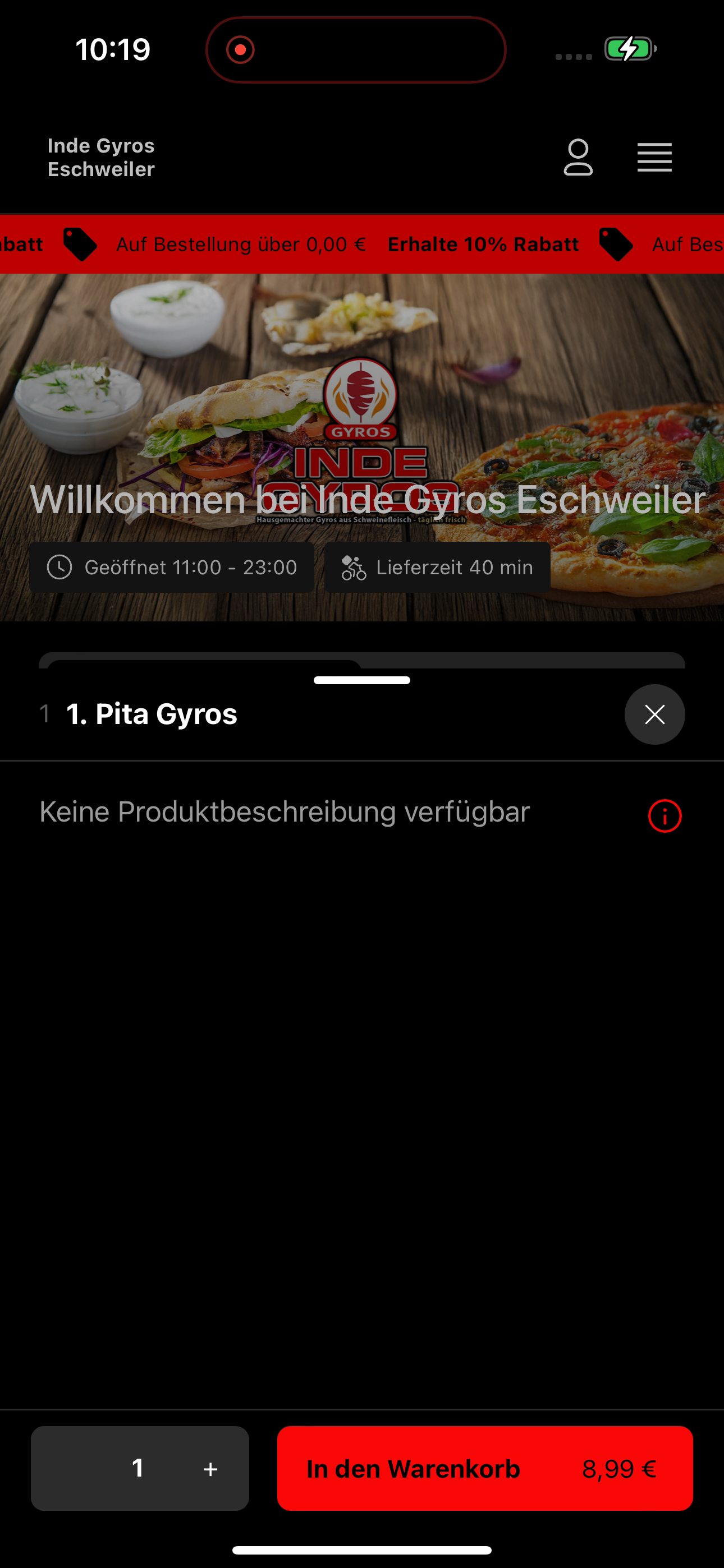 Inde Gyros Eschweiler screenshot 8