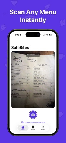 SafeBites: Allergy Scanner screenshot