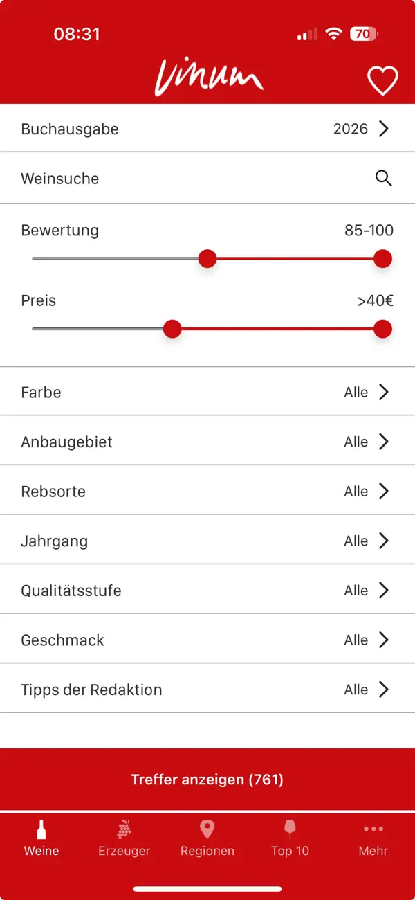 Screenshot #1 pour Weinguide