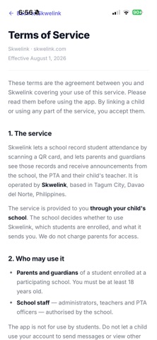 Skwelink iPhone screenshot 7