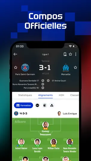 Capture d'écran de AiScore - Scores En Direct sur iPhone 2