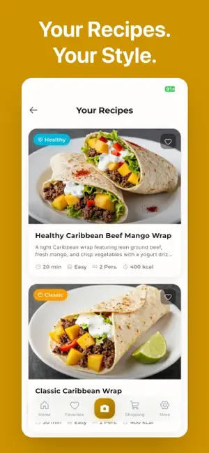 YumSnap: Recipes from Photos screenshot 1