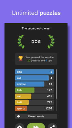 Secret Word - Contexto Guess screenshot 2