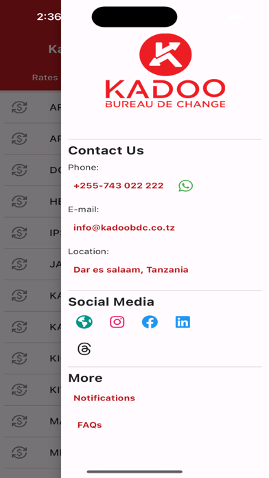 Kadoo Bureau De Change LTD Screenshot