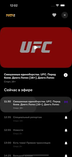 Скриншот Бизнес.ТВ на iPhone 2