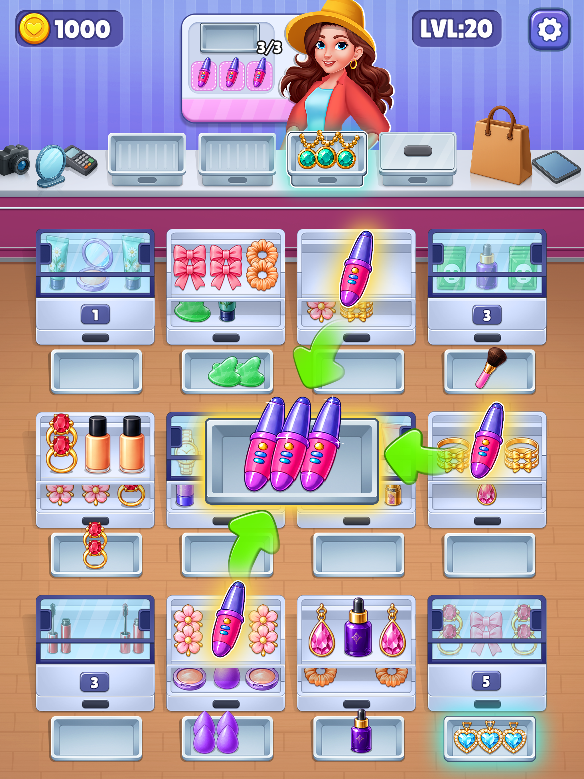 Makeup Sort 3D Puzzle screenshot 6