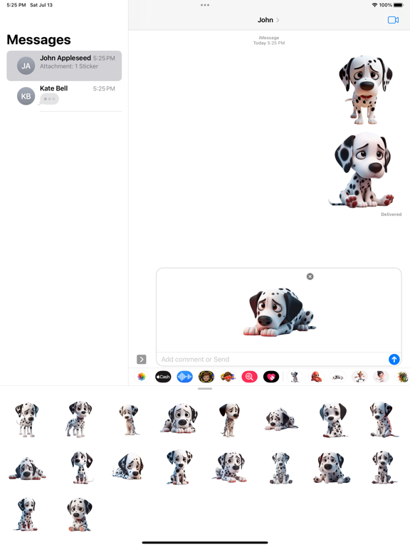Screenshot #6 pour Sad Dalmation Stickers