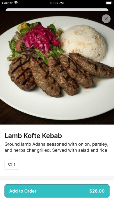 Deniz Mediterranean Cuisine iPhone screenshot 3 - Food & Drink app