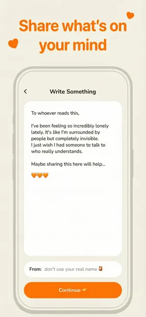 Sincerely: Vent & Confess screenshot 1