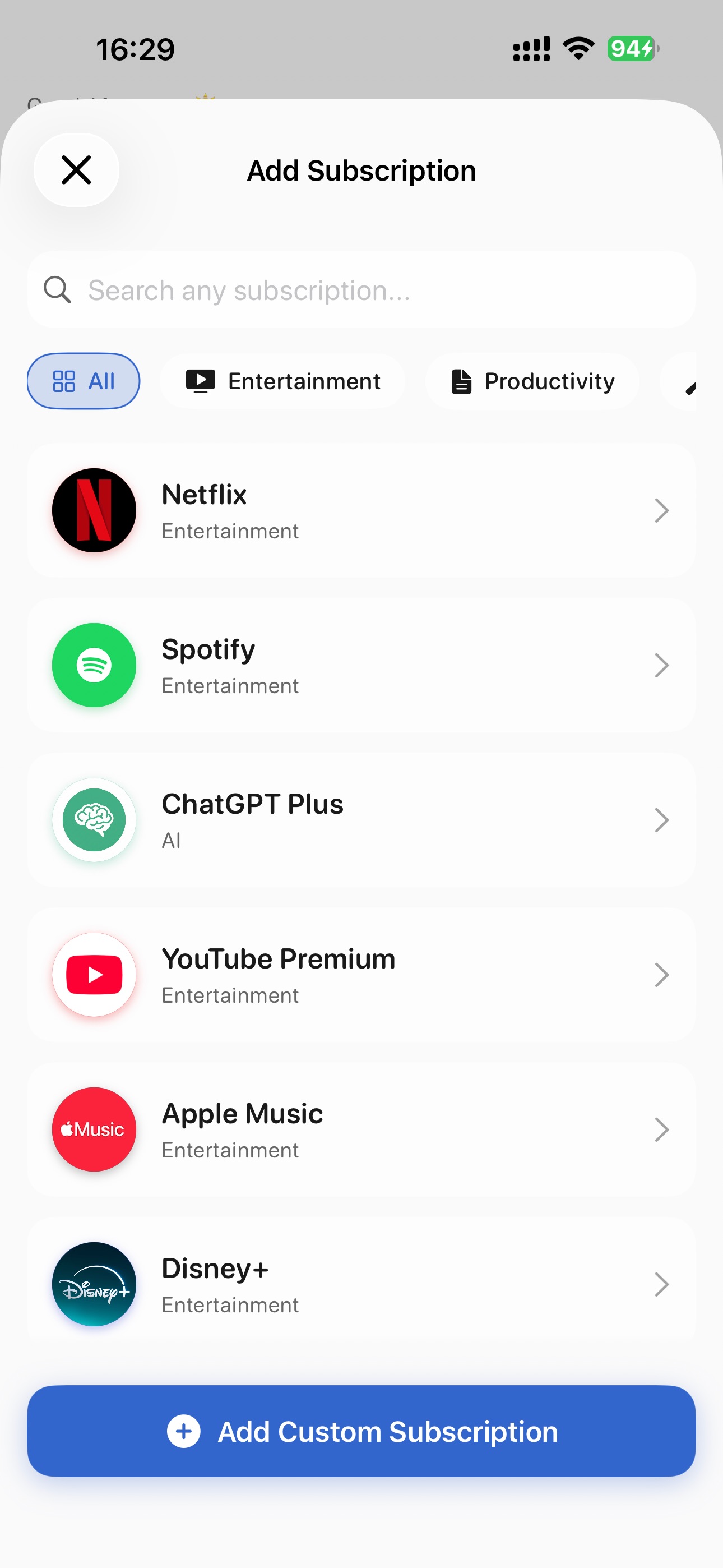 Subscription tracker: Subly screenshot 3