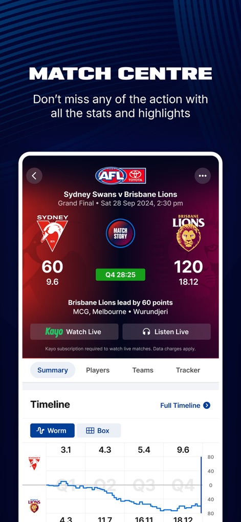 AFL Live Official App - Sports App | MWM