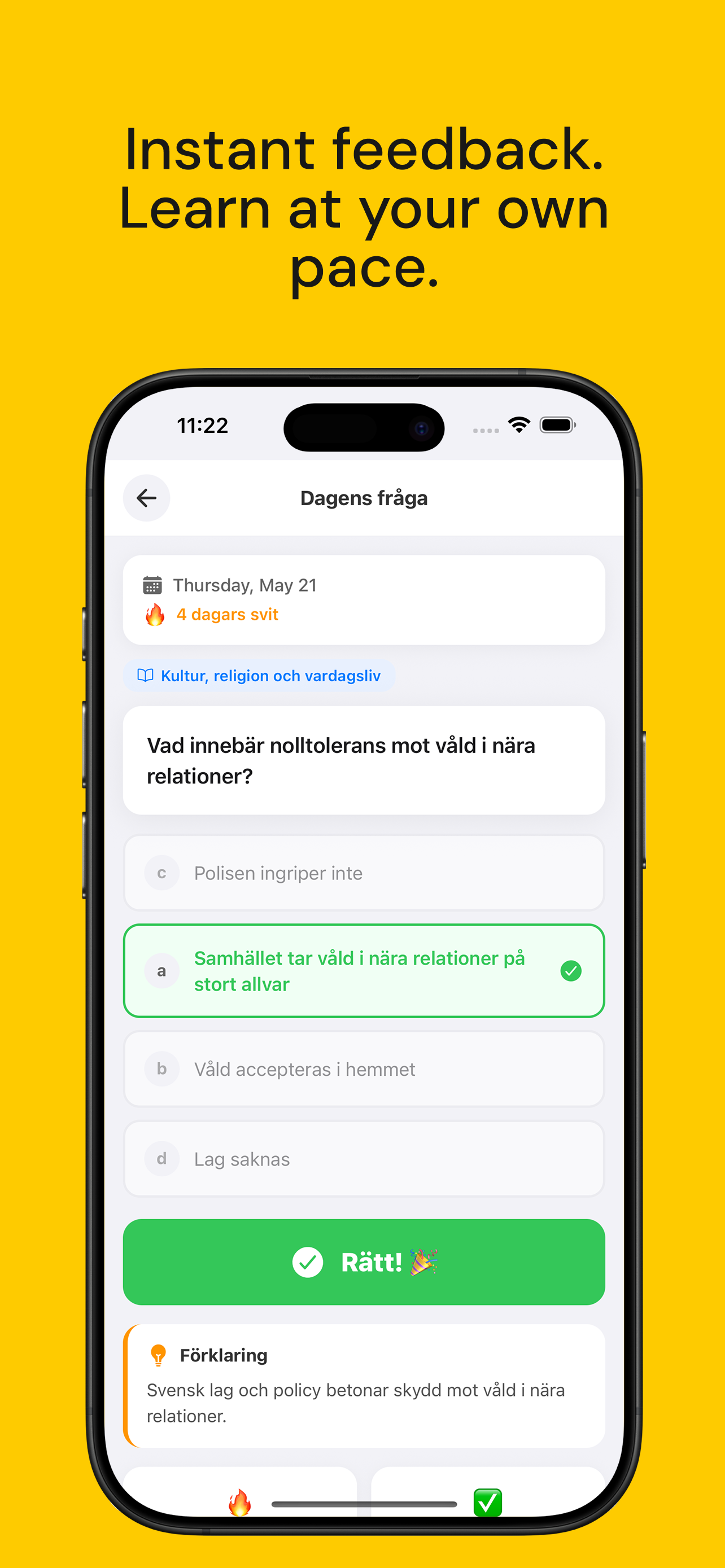 Swedish Civics Citizenship screenshot 4